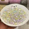 Cuentas Cremas, Cuentas Sueltas, Materiales Mixtos para Manualidades Vendidos por Libra, Diversión para Amasar, Cuentas de Vidrio para Escaparate, Accesorios para Pasadores, Accesorios de Cuentas Redondas
