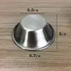 Molde para pudín de acero inoxidable 304 Molde para hornear DIY Utensilios de cocina Molde pequeño para pastel y tarta de huevo Taza para magdalenas Pastel de arroz al vapor