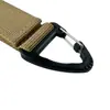 Clip de Mochila Táctico de Correa de Nylon Hebilla Triangular de un Solo Punto Mosquetón Multifuncional Llavero de Accesorio Táctico