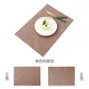 Ventas Directas de Fábrica Manteles Individuales de Tela y Cuero Manteles para Restaurante Hotel Comida Occidental Manteles Cuadrados Impermeables y a Prueba de Aceite Manteles Individuales Aislantes
