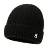 Gorro para Hombre de Otoño e Invierno de Lana Tejida para Ciclismo Cálido con Forro Polar Engrosado Gorro de Punto Protección para Orejas Anti-Frío Invierno