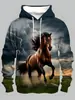 Ropa de comercio exterior transfronteriza más vendida, sudadera con capucha y cremallera de manga larga con estampado 3D para hombre, de moda para otoño e invierno, estilo americano de calle