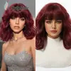 Peluca europea y americana peluca caliente bobo corto dorado degradado cabello rizado damas cabello corto moda natural en stock venta al por mayor