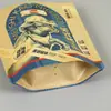 Saco de Papel Marrom para Embalagem Alimentícia Saco Auto-Sustentável com Zíper Chá Frutas Secas Saco de Selagem Alimentícia Lanche Saco de Selagem para Nozes