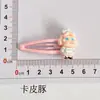 Presilha de cabelo de bebê fofa chorando, presilha bb de gota d'água de desenho animado rosa, acessório de cabelo para menina, presilha para franja infantil, presilha lateral coreana atacado