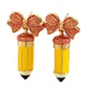 Pendientes de lápiz de aceite con forma de gota de color de contraste simple europeo y americano, pendientes femeninos creativos, frescos y divertidos, nuevos pendientes al por mayor