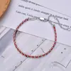 El éxito de ventas de este año Pulsera tejida a mano coreana de plata de ley 925 con hilo rojo francés rojo para parejas