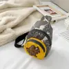 Riñonera Infantil para Niño Camuflaje de Dibujos Animados Lona Estilo Coreano Animal Lindo Dinosaurio Bolso de Hombro para Niño Bolso Cruzado para Cintura