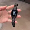 Adecuado para Apple iWatch S10, Huawei 11/Progt345, Xiaomi 89, Redmi 6, Correa de Reloj para Mujer con Tres Perlas y Diamantes Completos