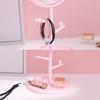 Espejo de Maquillaje con Orejas de Gato HD Giratorio Espejo de Princesa de un Lado Espejo de Maquillaje para Estudiantes Espejo de Escritorio para el Hogar Espejo Redondo de Belleza