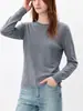 ET Ordem Básica Slimming Gola Redonda Versátil Malha Top 2026 Outono Leve Toque Humano Manga Longa Top para Mulheres