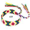 Pulseras Tejidas de Venta Caliente Europeas y Americanas, Pulseras de Amistad Arcoíris Hechas a Mano Estilo Étnico Nepalí, Joyería al por Mayor