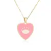 Bestseller Transfronterizo Aogu: Collar Colgante de Cobre Chapado en Oro de 18 Quilates con Diseño de Ojo del Diablo y Corazón, Joyería Única y Personalizada para Mujeres