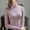 Capa base de lana y seda cálida con cuello en V para mujer, estilo nuevo Otoño e Invierno 2026, ropa interior para mujer con forro polar añadido para retención de calor y calidez