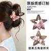 Presilha de Cabelo Pentagrama Borboleta Doce para Mulheres 2026 Nova High-End Presilha para Parte de Trás da Cabeça Estilo Coreano Presilha de Tubarão Acessórios de Cabelo