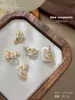 Acessórios para Nail Art Ano Novo do Cavalo Zircônia, Estilo Levemente Luxuoso, Cor Dourada, Trazem Riqueza Instantânea, Liga Metálica Brilhante Incrustada com Diamantes, Diamantes para Unhas Atacado