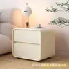 Armário de armazenamento moderno simples para quarto ao lado da cama, novo armazenamento de madeira maciça estilo creme de três camadas, ultrarraso, luxo leve, para uso doméstico