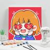 Paisaje de flores de dibujos animados, pintura al óleo digital, pintura decorativa para niños, pintura al óleo pintada a mano, pintura para colorear, pintura colgante, pintura al óleo para estudiantes WD