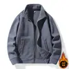 Nuevo Cárdigan Sudadera de Forro Polar para Hombre Pareja Otoño e Invierno Chaqueta de Forro Polar para Pareja Forro Polar Engrosado con Cuello Alto para Hombre y Mujer