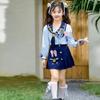 Traje de Primavera y Otoño para Niñas 2026 Disfraz de Oficial de Policía Judy Vestido Vestido de Cumpleaños para Escuela Primaria Falda Infantil Estilo Academia Tendencia de Moda
