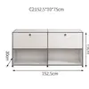 Armário Lateral Modular Combinado de Aço Inoxidável Estilo Coreano Simples ins Internet Popular Armário de Armazenamento Casa