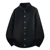 2026 Nuevo Cárdigan de Punto de Color Sólido de Cuello Alto Medio para Hombre Estilo Old Money Chaqueta de Punto Abrigo Suéter para Hombre