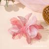 Borda de Renda com Flores em Organza Degradê Estéreo de 14cm para Roupas, Sapatos, Chapéus e Decorações de Cabeça, Acessórios DIY