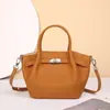 Venda Quente Moda Couro Genuíno Cesta de Legumes Bolsa Feminina Popular TOGO Couro Bovino Camada Superior Bolsa Transversal de Mão Bolsa de Ombro Único para o Trabalho