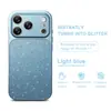 Adecuado para funda de iPhone 18 de Apple, Funda protectora mate antica anti-caídas para iPhone 18 Pro, Protección de lente de cobertura completa con purpurina, Estilo ins