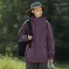 Jaqueta Baxihe três em um à prova de vento e repelente à água para mulheres, conjunto de montanhismo para homens, alternativa à jaqueta shell Baxihe