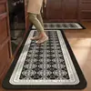Tapetes de Piso para Cozinha Doméstica, Tapetes de Entrada para Banheiro, Tapetes Listrados Absorventes de Óleo e Água para Entrada de Banheiro, Cobertores de Cabeceira para Quarto
