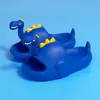 Chinelos Infantis de Dinossauro para Verão, Interno, Antiderrapantes, Sola Grossa, Fofos, para Banho e Uso Externo, Sandálias Pai-Mãe-Filho para Mulheres