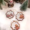 Navidad Transfronteriza Tridimensional de Madera Imán Magnético para Refrigerador Adornos Colgantes de Madera de Ambiente Festivo Colgantes para Decoración de Árbol de Navidad