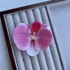 Cabeça de Flor Phalaenopsis Impressa em 3D Flor de Filme Feita à Mão Flor para Sapato de Celebridade da Internet Flor para Carro de Casamento Flor de Lembrança DIY Estilo Lu Fu