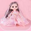 Boneca Palaciana Antiga de Menina 17cm, Boneca Princesa Hanfu Sonhadora Nova, Presente Dia das Crianças Atacado
