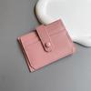 Fábrica de Cuero Primavera Verano Nuevo Moda Femenina Textura Ligera Funcional Bolsa Pequeña Tarjetero Tarjetero Ranura para Tarjetas de Gran Capacidad