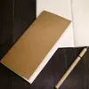 21*11 Refil de Caderno de Viagem, Diário Costurado com Selim, Bloco de Notas, Papel Kraft, Estilo Vintage Nostálgico