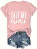 "Camisa Estampada con Letras, Diseño de Cuello Redondo Manga Corta, Estilo Minimalista, Top Casual Lavable"