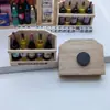 Imán Magnético para Refrigerador Vino Tinto 52 Casa de Muñecas Micro Comida Juguete Escena Modelo Mini Caja de Vino de Frutas
