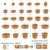 Tigelas Descartáveis de Papel Kraft Personalizadas para Uso Comercial, Caixas de Embalagem de Comida Rápida para Arroz Frito de Grau Alimentício, Caixa Inteira no Atacado, Caixas para Levar com Tampas