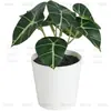 En Stock Hoja Única de Planta Verde Plástico Bonsái Decoración del Hogar Amazon Escritorio Maceta Adorno Pequeño Fabricante de Comercio Exterior