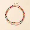 Collar de Clavícula Elegante de Doble Capa con Cuentas de Concha Temu de Venta Caliente Transfronterizo Europeo y Americano Lujo Accesible Elegante para Mujeres