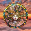 El Fabricante Vende Nuevos Productos Transfronterizos Temu, una Serie de Discos Acrílicos Decorativos Coloridos Estilo Bohemio para Uso en Interiores y Exteriores