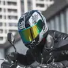 Certificação 3C BY-168 capacete de motocicleta lente dupla capacete de pilotagem capacete de motocicleta quatro estações capacete para carro elétrico pode ser equipado com Bluetooth