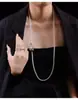 Cadena de Suéter de Perlas en Capas Fragmentadas Europea y Americana Transfronteriza Collar Asimétrico de Tres Capas para Mujer Collar de Perlas Francés de Múltiples Capas