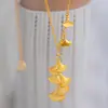 Collar de Clavícula con Hoja de Ginkgo Dorada de Alta Gama para Mujer, Nicho de Lujo Ligero, Afortunadamente Tienes Collar de Hoja de Ginkgo, Moderno y Versátil