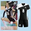 Traje de Ropa de Voleibol Uniforme de Competición para Mujer Voleibol de Aire Deportivo Ropa de Entrenamiento de Manga Corta Profesional para Hombre Número Impreso