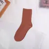 Calcetines 100% Algodón de Xinjiang para Mujer, Calcetines de Media Caña para Primavera y Otoño, Resistentes al Olor, Absorbentes del Sudor, Transpirables, Calcetines Largos de Algodón Puro para Mujer