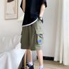 Homens Big Pocket Workwear Shorts Verão Trendy Big Pants Esportes Basquete Casual Calças Loose Trendy Brand Calças