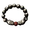 Pulseira de obsidiana natural para homens e mulheres, olho arco-íris, Pedra Olho de Tigre de alta qualidade, presente para homens para ano de nascimento